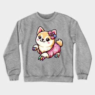 Nail Artist Dog lover Crewneck Sweatshirt